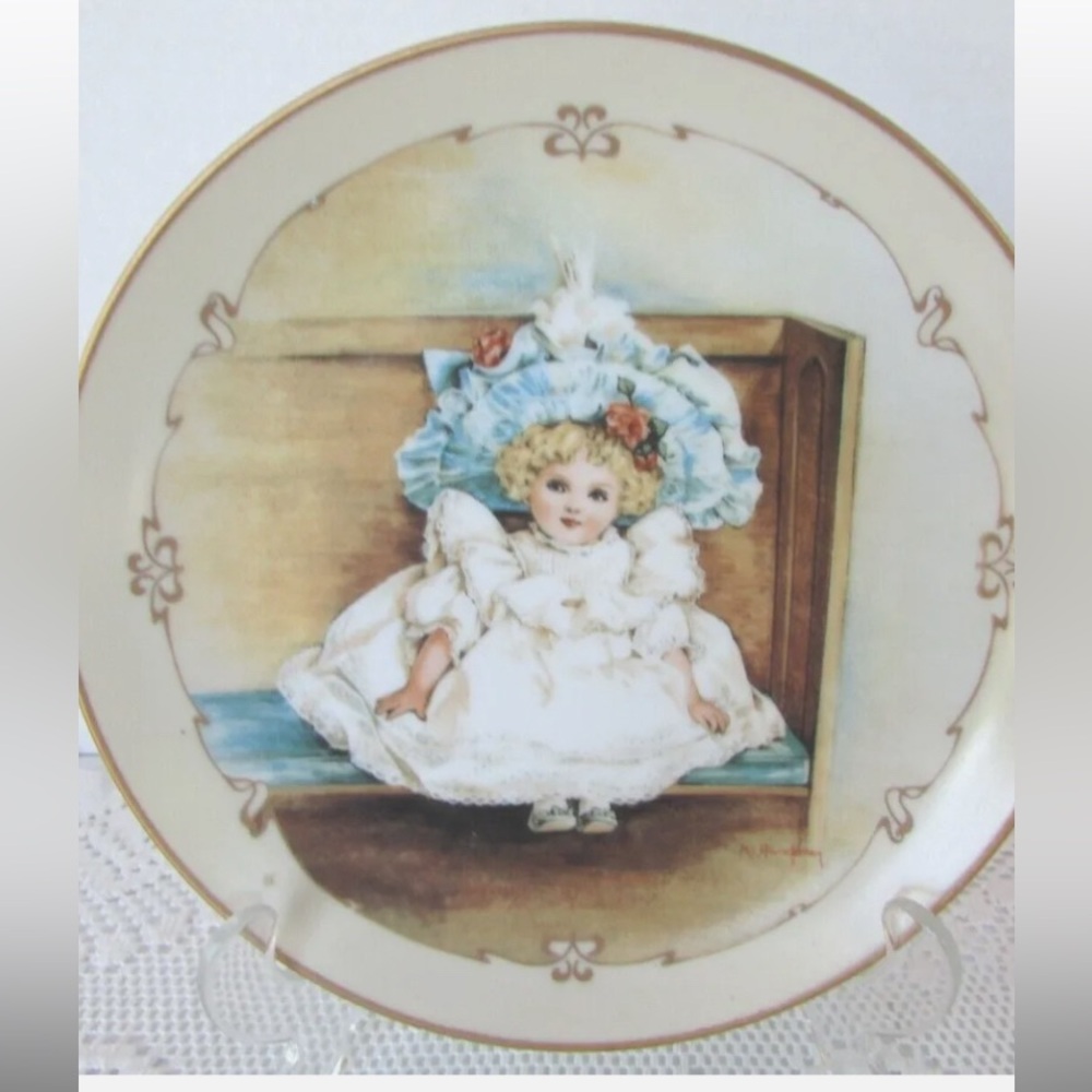 Vintage Hamilton Collection Little Ladies Porcelain Plate
